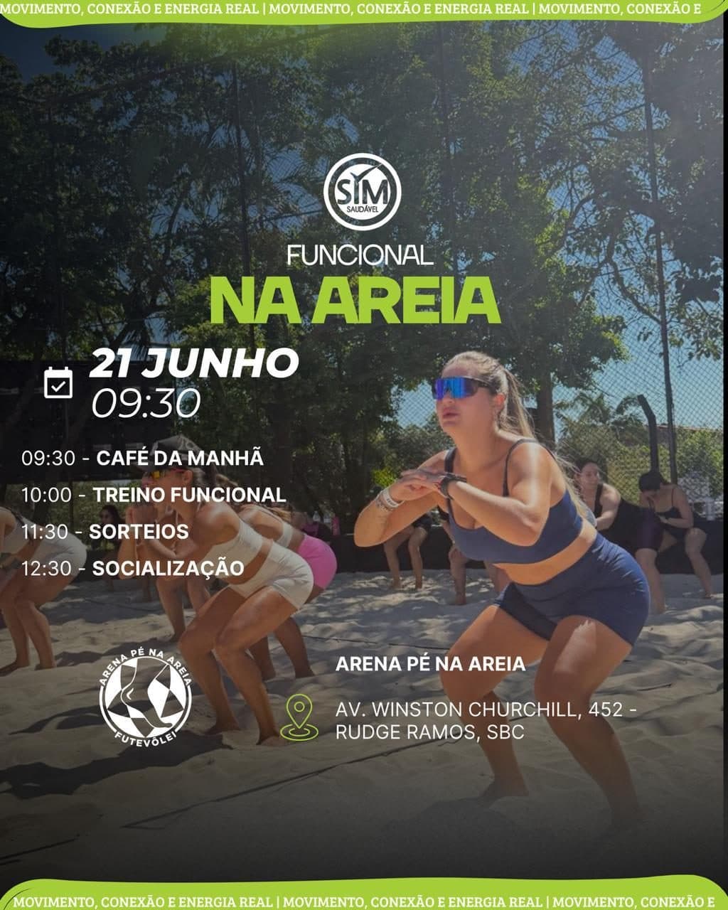 Arte da edição de 21 de jun — Arena Pé na Areia