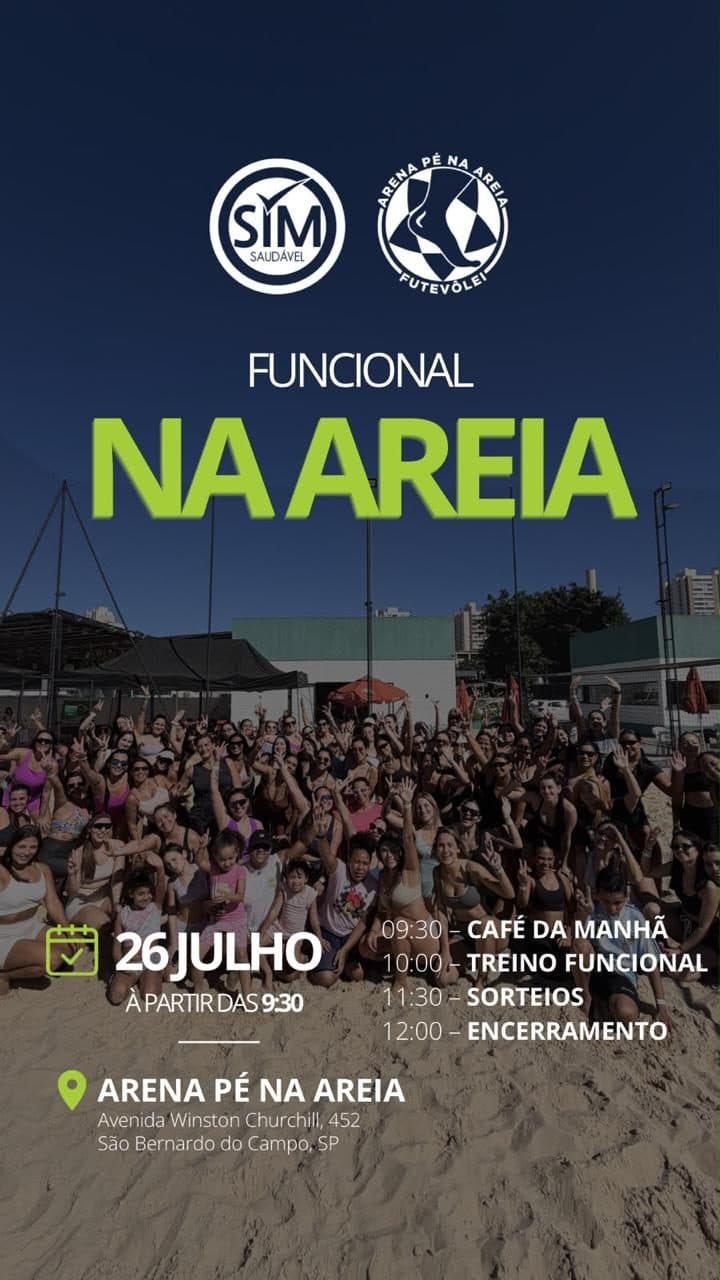 Arte da edição de 26 de jul — Arena Pé na Areia